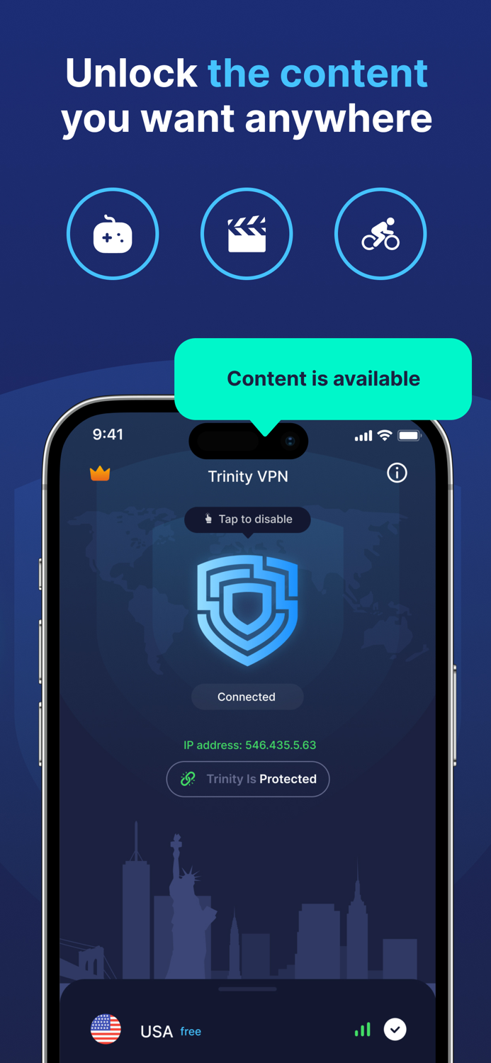 Trinity VPN - Fast and Unlimited