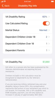 va disability pay iphone screenshot 3