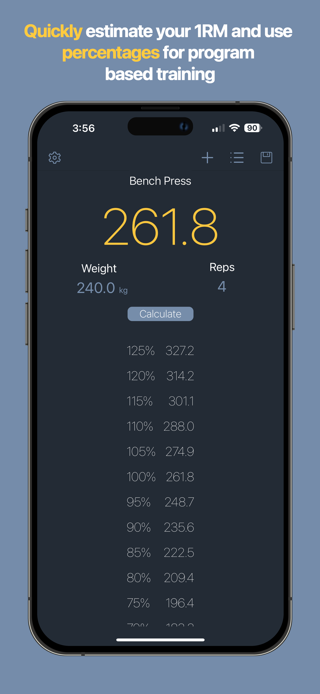 My 1 Rep Max