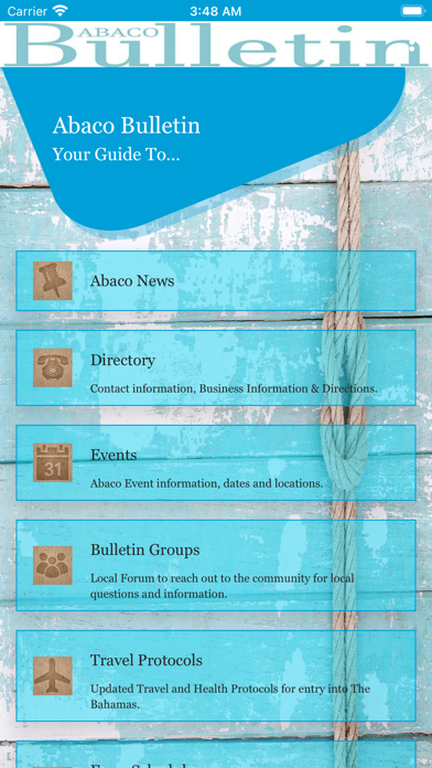 Abaco Bulletin Screenshot
