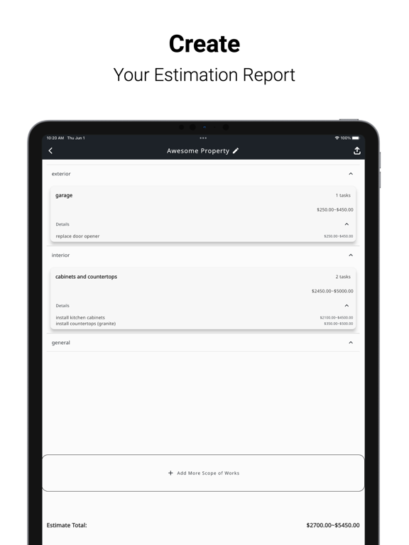Screenshot #4 pour Rehab Estimator