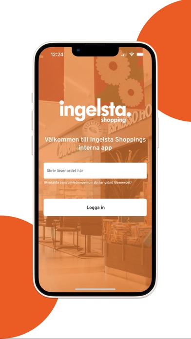 Ingelsta Shoppings internapp Screenshot