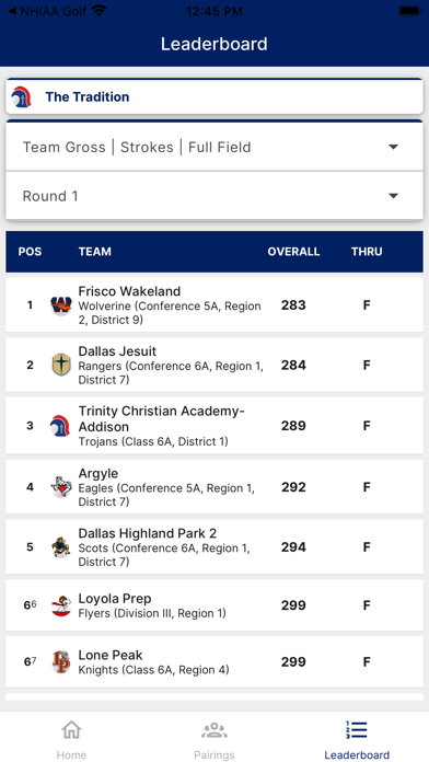 UT HS Golf Screenshot
