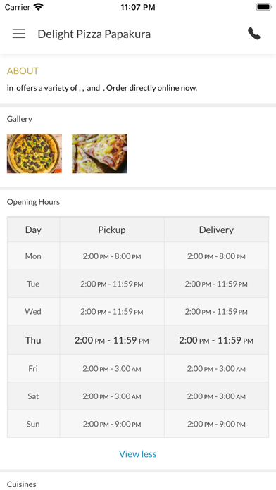 Delight Pizza Papakura Screenshot