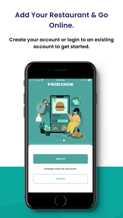 FoodChow Restaurant Management Screenshot