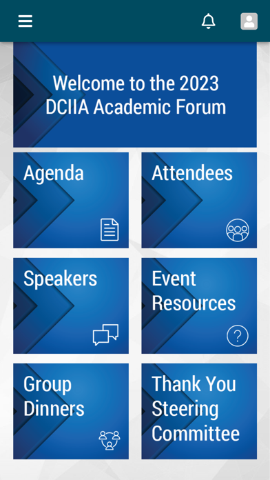 DCIIA Events Screenshot