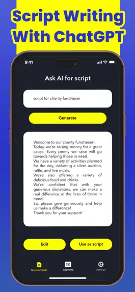 Game screenshot Teleprompter AI Smart Captions apk