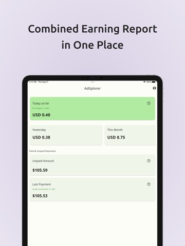 AdXplorer - Earning Report Appのおすすめ画像2
