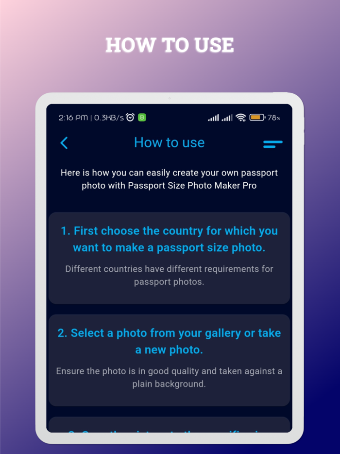 Passport Size Photo Maker Pro