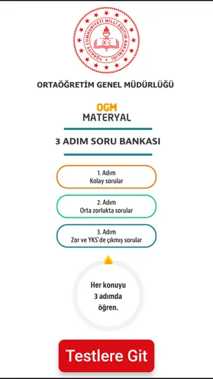 OGM 3 Adım Soru Bankası iPhone Ekran Görüntüsü 1