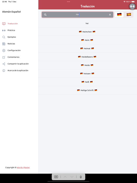 Screenshot #4 pour Alemán español (Words Master)