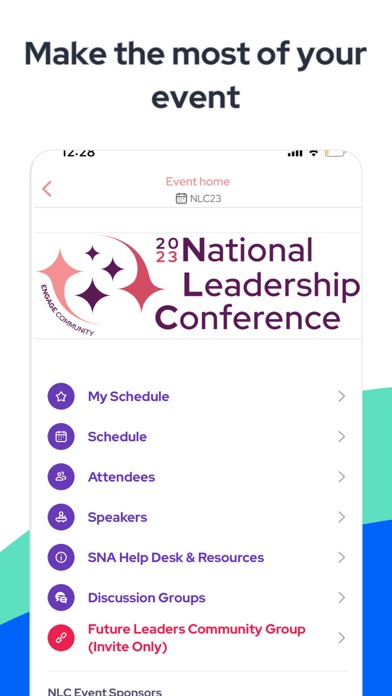 SNA Conferences Screenshot