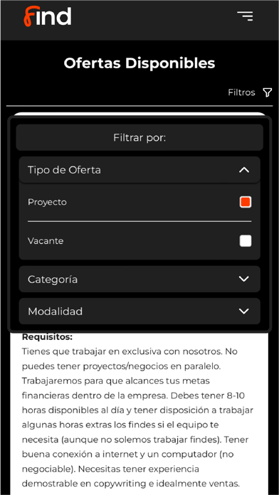 App screenshot