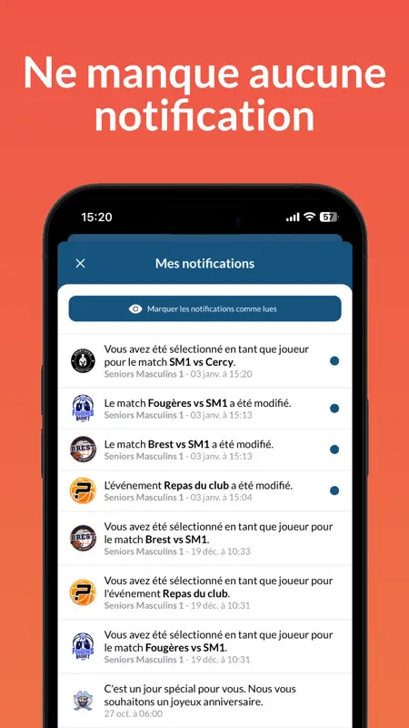 Kalisport • Gestion club sport screenshot 5 of 7