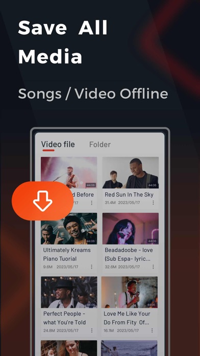 Offline Music&Vid, MP3- Uptube Screenshot