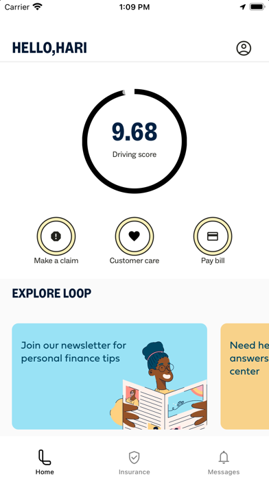 LOOP: Equitable auto insurance Screenshot