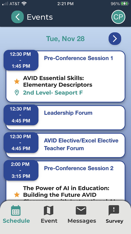#3. AVID Event (iOS) 由: AVID Center