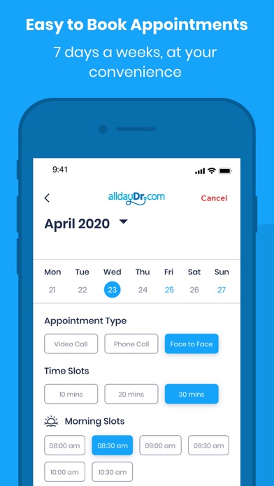 alldayDr Patient Screenshot