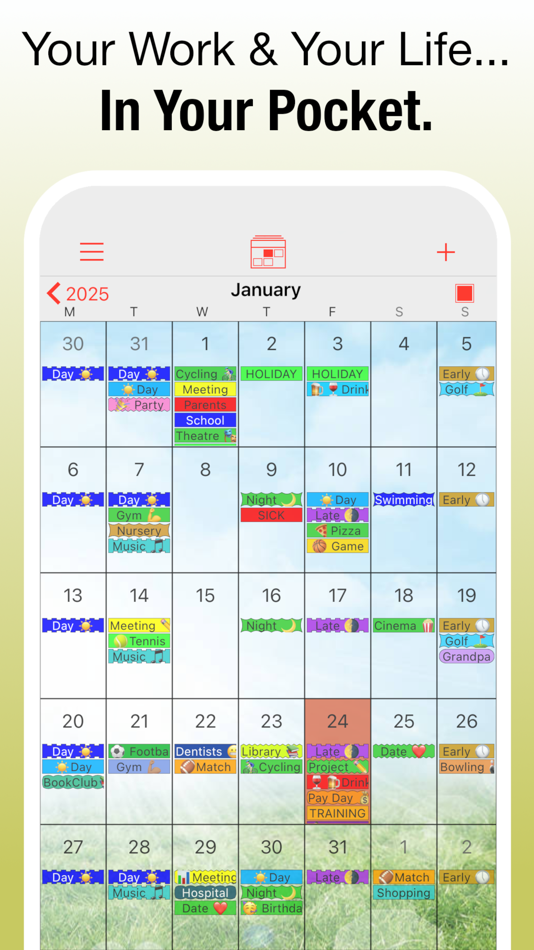 #10. ShiftLife Organizer (iOS) Podle: OvalKey Ltd.