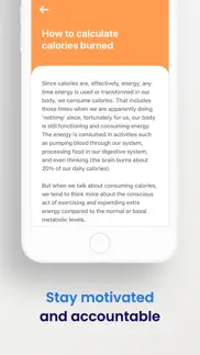 calories burned calculator + iphone screenshot 4
