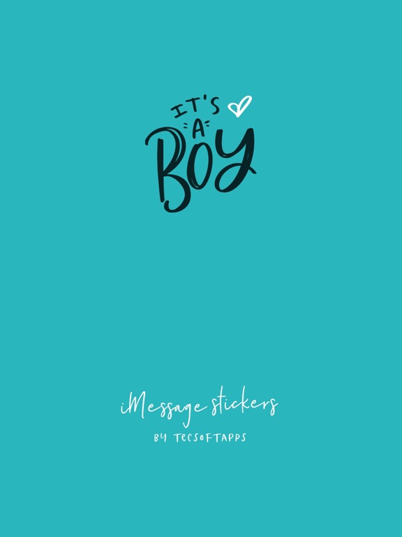 Screenshot #4 pour It's a Boy! iMessage Stickers