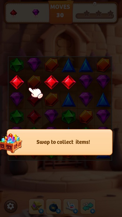 Kristin's Castle: Jewels Match Screenshot
