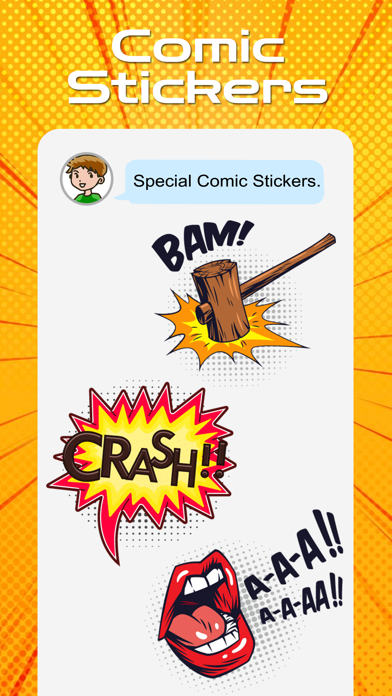 Comic Stickers Real Screenshot