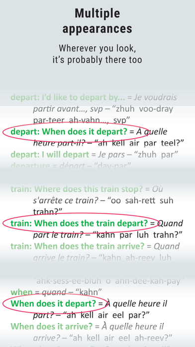 Traveler’s French Cheat Sheet Screenshot