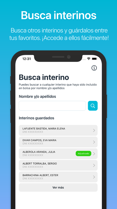 Interinum - Posición Interinos Screenshot