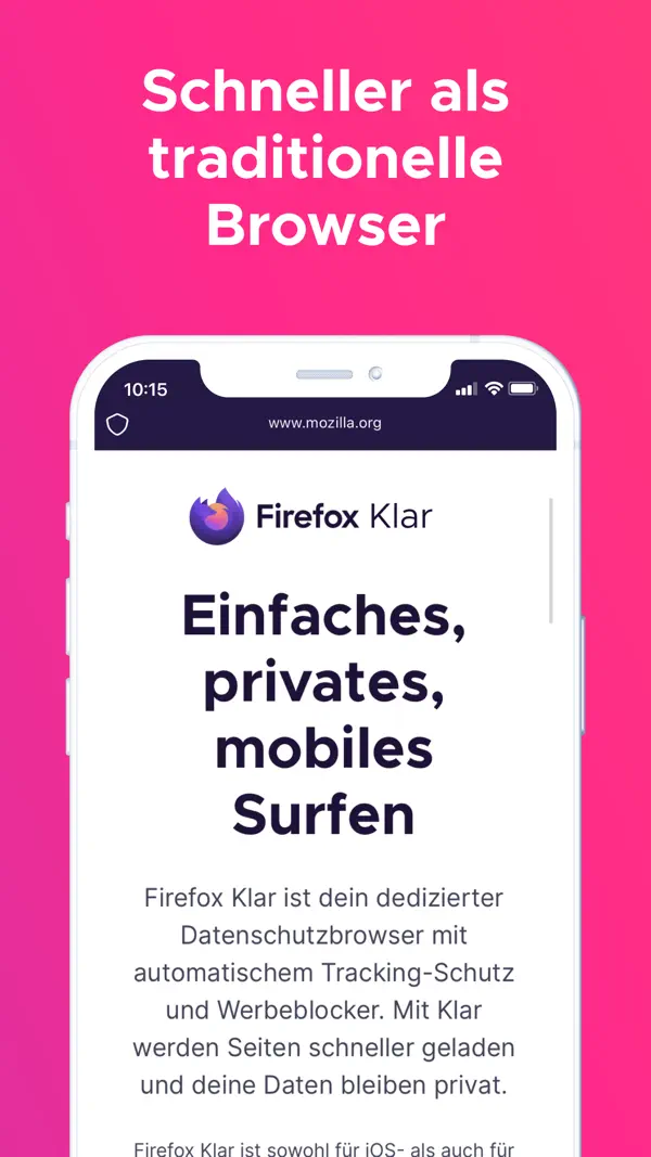 Firefox Klar Screenshot 4