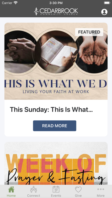 Cedarbrook Community Church Screenshot