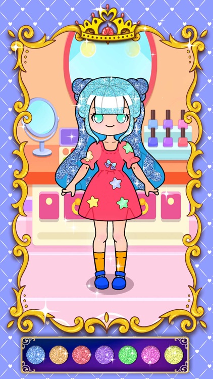 Princess coloring book drawing