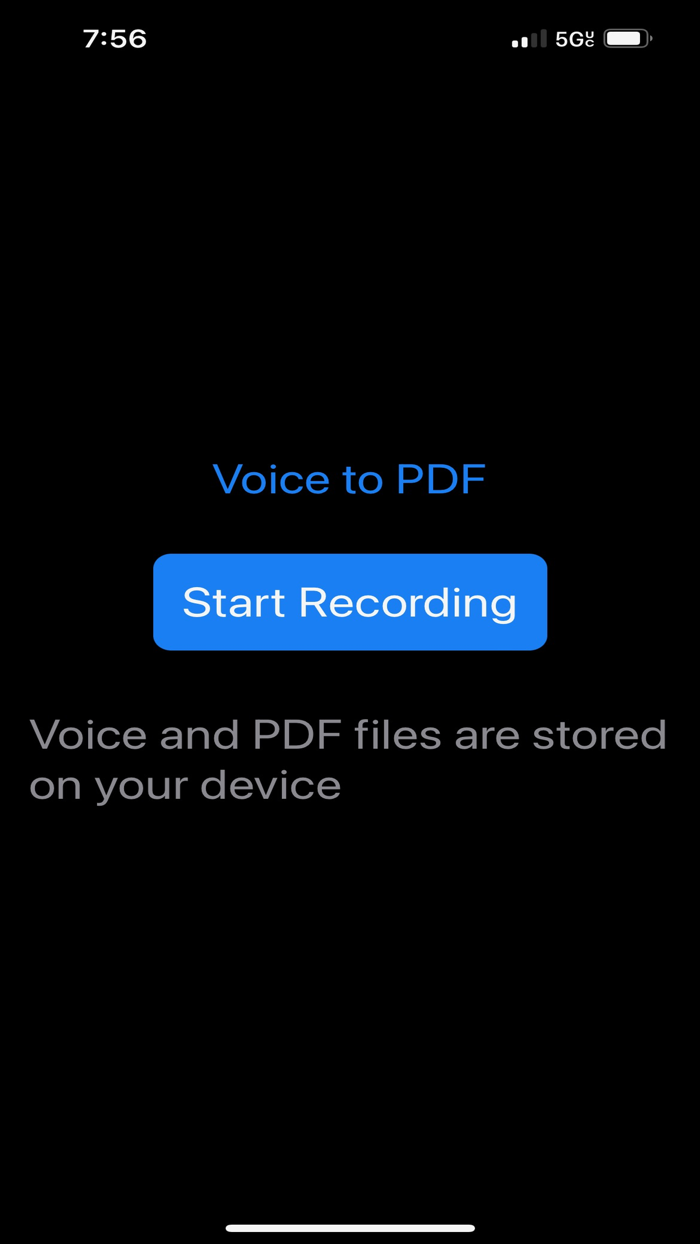Voice to PDF