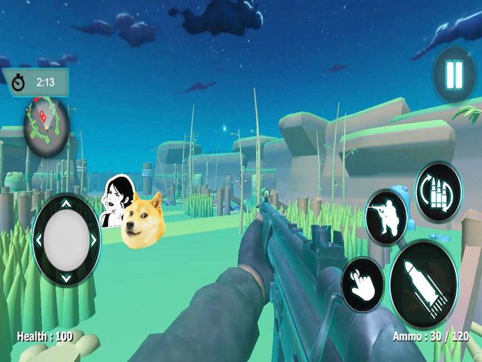 Meme kinh dị Bắn súng sinh tồn