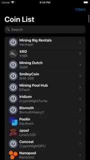 crypto miner stats iphone screenshot 4