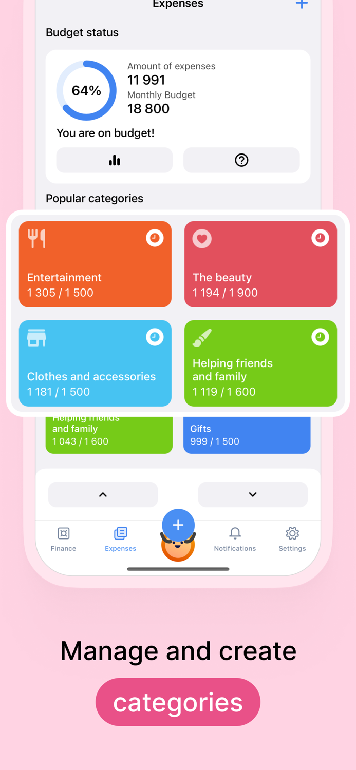 Plan-finance budget expenses