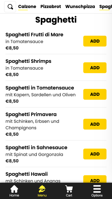 Milano Pizza Express Screenshot