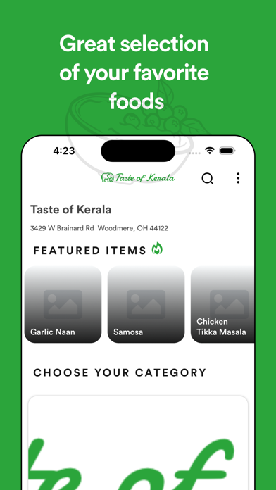 Taste of Kerala Ordering Screenshot