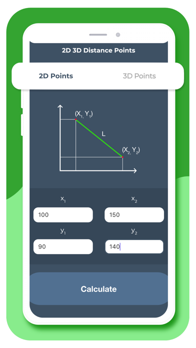 Screenshot 1 of Distance Points Calculator App