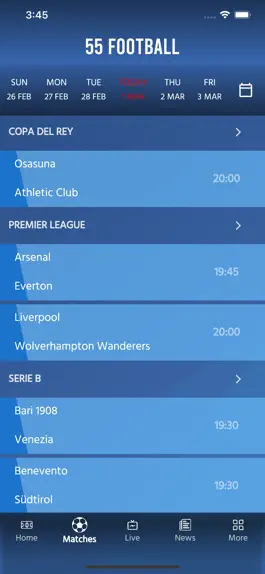 Game screenshot 55 Football Live Score apk