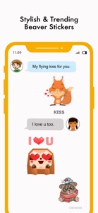 Beaver Sticker Emojis screenshot #3 for iPhone