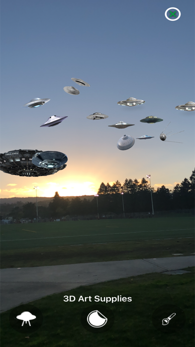 Augmented Reality UFO Stickers Screenshot