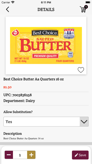 Rushford–Preston–Harmony Foods Screenshot