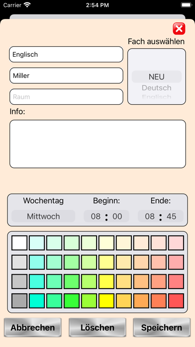 Stundenplan Pro Screenshot
