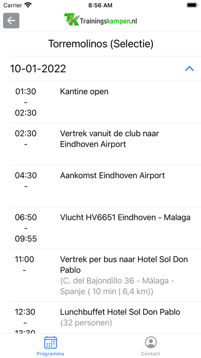 Trainingskampen.nl Screenshot