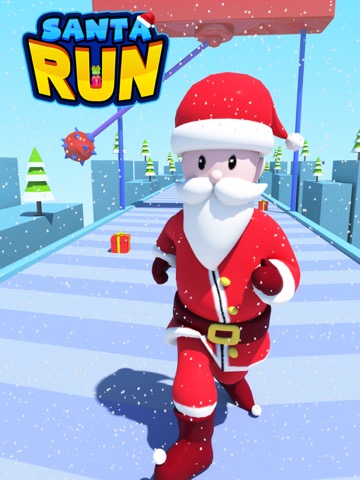 Santa Fun Run 3D-Running Gamesのおすすめ画像1
