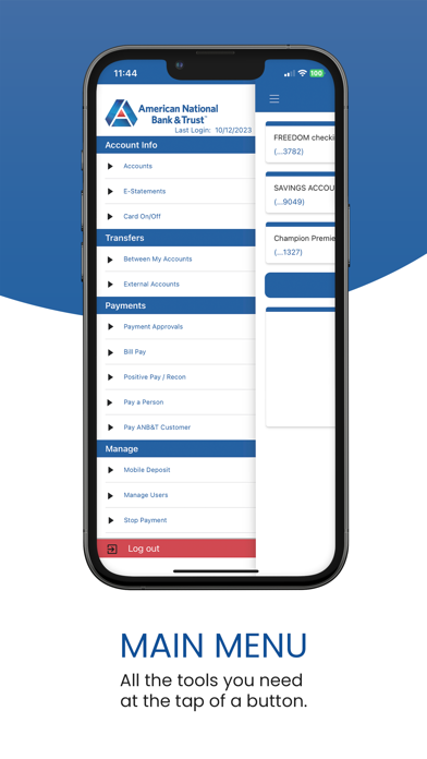 AmNat Bank & Trust Business Screenshot