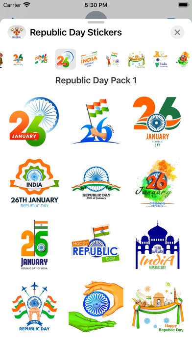 Screenshot #3 pour Happy Republic Day Stickers