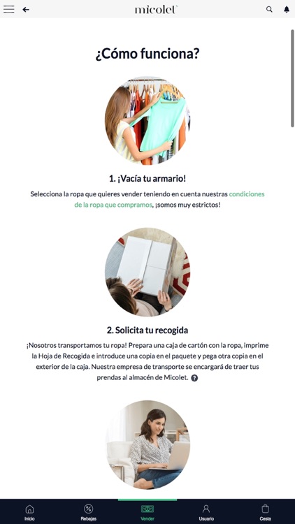 Micolet: ropa de segunda mano screenshot-3