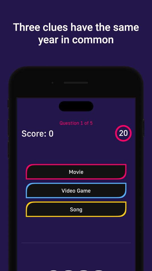 #1. Guess The Year Challenge (iOS) 由: Eric Ziegler